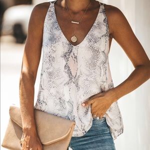 Vici snake eyes adjustable cami tank